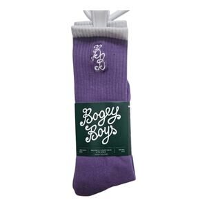 Bogey boys by macklemore socks mens size m/l 9-12 essential grape jam crew long